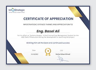 Basel Ali Certificates