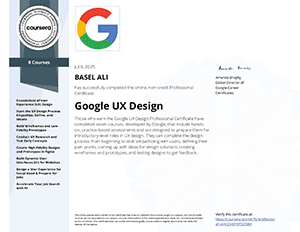 Basel Ali Certificates