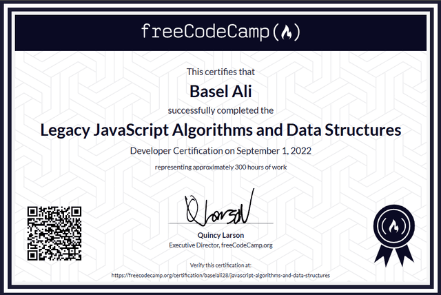 Basel Ali Certificates